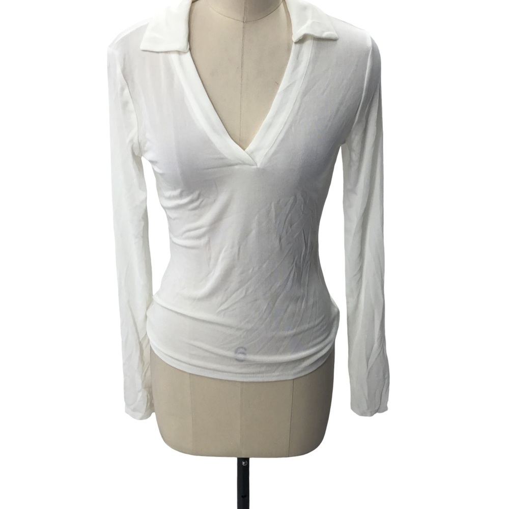 Reformation white Satin Top small - Picture 2 of 5
